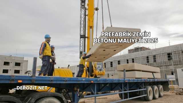 Prefabrik Zemin Betonu Maliyeti 2025