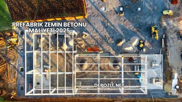 Prefabrik Zemin Betonu Maliyeti 2025