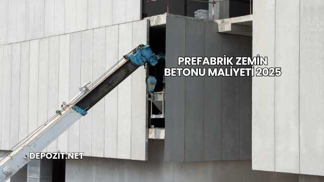 Prefabrik Zemin Betonu Maliyeti 2025