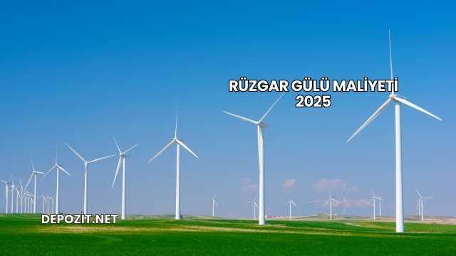 Rüzgar Gülü Maliyeti 2025