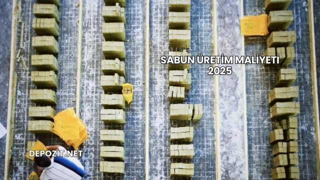 Sabun Üretim Maliyeti 2025