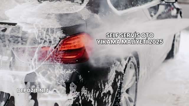 Self Servis Oto Yıkama Maliyeti 2025