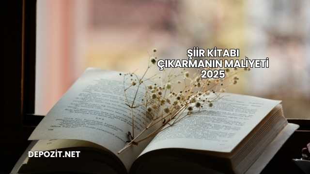 Şiir Kitabı Çıkarmanın Maliyeti 2025