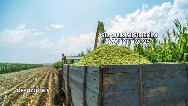 Silajlık Mısır Ekim Maliyeti 2025