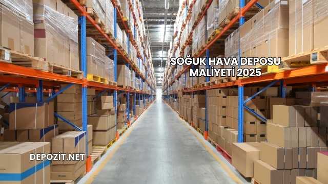 Soğuk Hava Deposu Maliyeti 2025