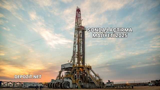 Sondaj Açtırma Maliyeti 2025