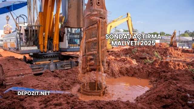 Sondaj Açtırma Maliyeti 2025