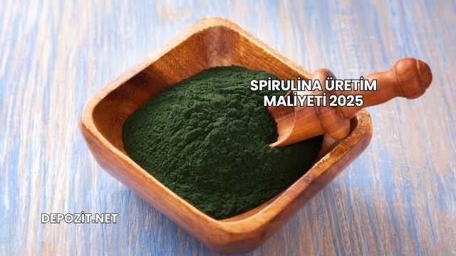 Spirulina Üretim Maliyeti 2025