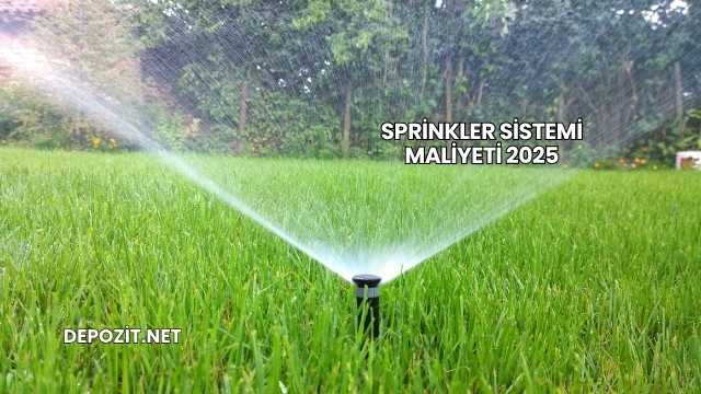 Sprinkler Sistemi Maliyeti 2025
