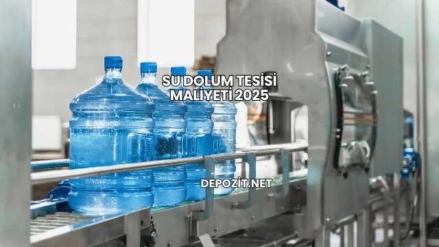Su Dolum Tesisi Maliyeti 2025