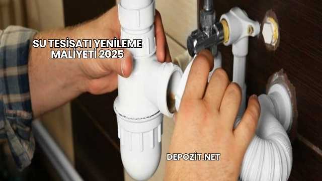 Su Tesisatı Yenileme Maliyeti 2025