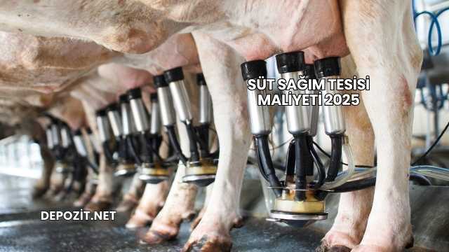 Süt Sağım Tesisi Maliyeti 2025