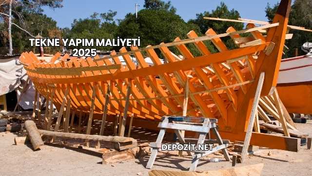 Tekne Yapım Maliyeti 2025