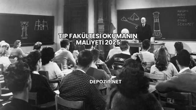 Tıp Fakültesi Okumanın Maliyeti 2025