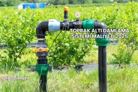 Toprak Altı Damlama Sistemi Maliyeti 2025