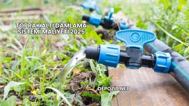 Toprak Altı Damlama Sistemi Maliyeti 2025