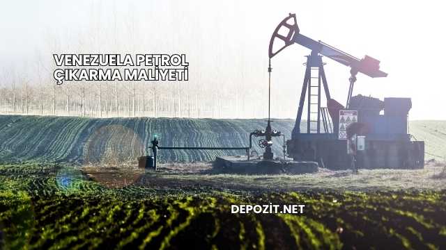 Venezuela Petrol Çıkarma Maliyeti