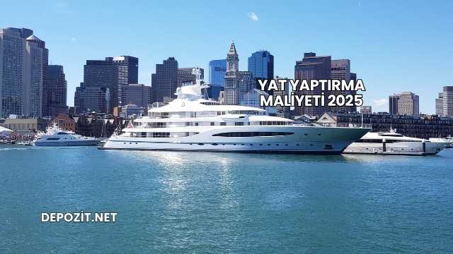 Yat Yaptırma Maliyeti 2025