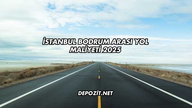 İstanbul Bodrum Arası Yol Maliyeti 2025